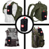 GINZER First Aid Bag EMT Pouch Molle IFAK, Small Empty Tactical Trauma Kit, Medical EDC Emergency Survival Pouch