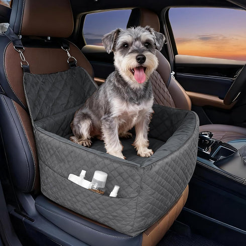 35 lbs, Memory Foam Dog Car Seat for Small/Medium Dogs,Travel Booster Seat for Dogs up to Washable Removable Cover