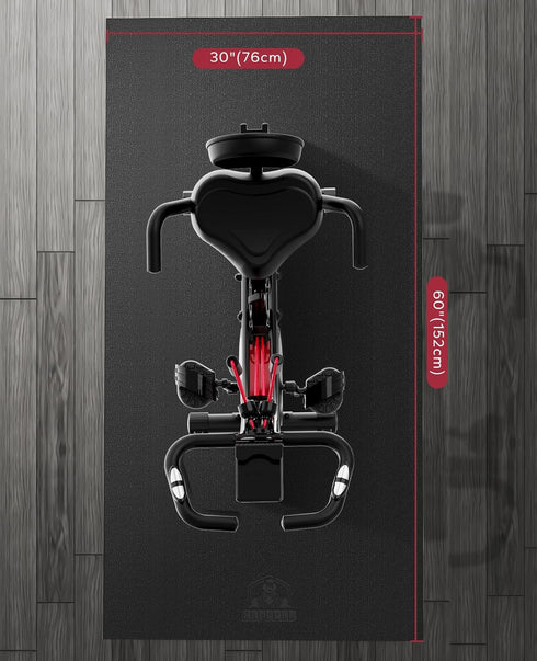 HAPBEAR Exercise Equipment Mat for Treadmill, Elliptical, Rowing Machine & Peloton Bike - 2.5x5/3x6/3x7ft