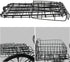 Zerodeko Foldable Bike Basket Rear Rack Storage Basket Steel Material Thickened Black Bicycle Riding Gadget Holder