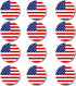 FINGER TEN Golf Ball Marker with Hat Clip Markers Assorted Patterns Value
