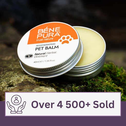 BenePura Dog Paw Balm 1.35 Fl. Oz, Natural Lick Safe Unscented Balm for Dogs and Cats