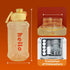 HFZDREDFLOW 33.8OZ) Sports Water Bottle Leak-Proof Design Large Capacity Food-Grade Material Volume Markings Includes
