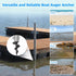 JYINCPED 2" 1.725" 1.790" Dock Auger for OD Pipe w/ ID or ID, Dock Sand Auger for PVC Tubing Sandbar Anchor or Aluminum