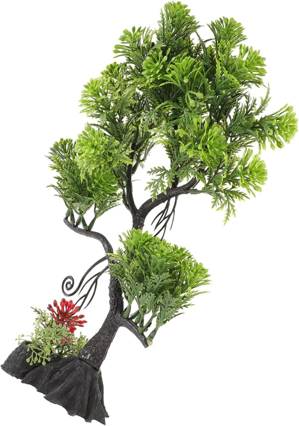 Decor Bonsai Tree Fake Model for Fish Tank - Fish Tank Supplies and Accessories, Plastic Aquarium Tree