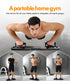 Push Up Board Home Gym Portable Exercise Equipment with Pilates Bar & 20 Accessories for Full Body Workout