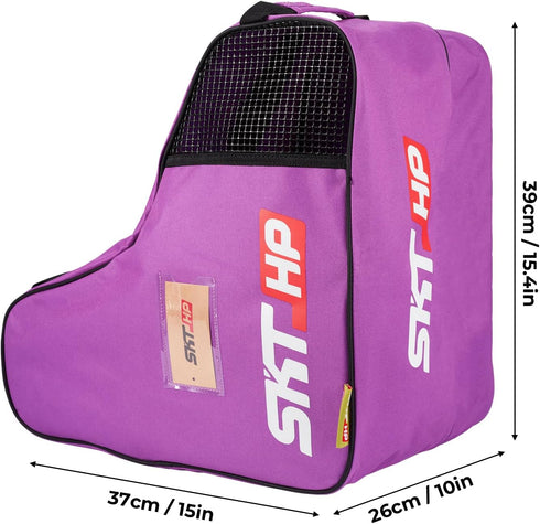 Roller Skate Bag with Adjustable Shoulder Strap for Kids and Adults to Hold Inline Skates and Knee Pads