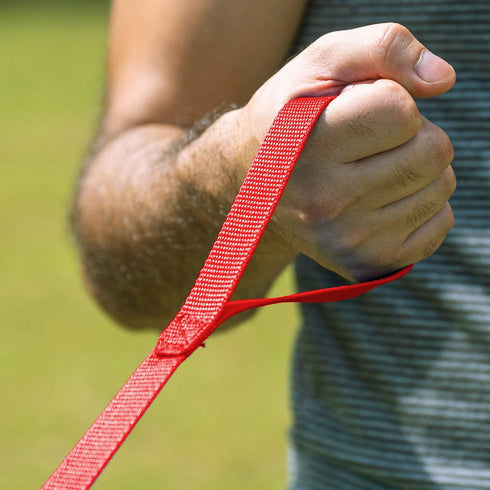 Hi Kiss Dog/Puppy Obedience Recall Training Agility Lead - 15ft 20ft 30ft 50ft 100ft Training Leash - Great for Training, Play, Camping, or Backyard (15 Feet, Red)