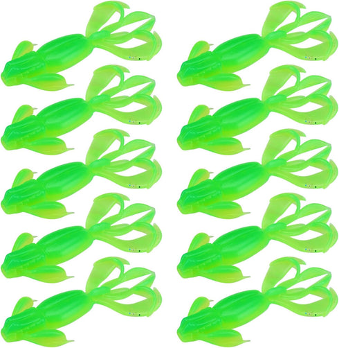 BAIMOQI 10PCS Realistic Shrimp Lures Flexible Construction Rhythm Meditative for Attraction