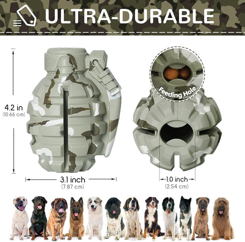 Dog Toys for Aggressive Chewers Large Breed - Rubber German Shepherd Toys - Indestructible Treat Toys