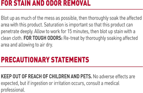 32 Nature's Miracle Stain and Odor Remover Dog Ounces, Odor Control Formula, Pour