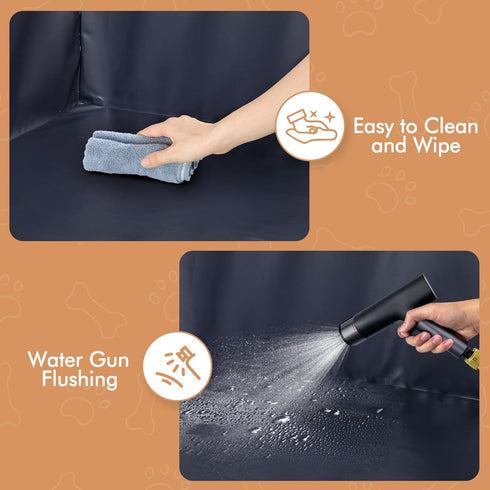Dog Pee Pad Holder with High Walls, Portable Dog Litter Box for Inside Potty, Splash-Proof Pee Shield Pad Holder Tray