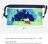 Small Animal Sling Carrier for Bearded Dragons, Lizard Carrier with Adjustable Strap (Blue-Green)