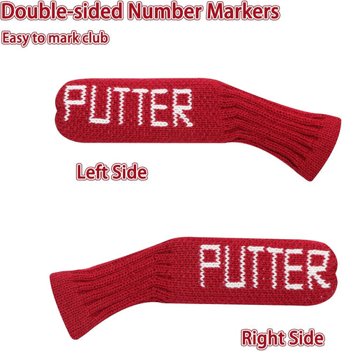 LeFeng Golf Blade Putter Cover, Knitted Ping Putter Head Cover, Premium Lightweight Durable Material