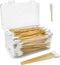 200 PCS Large Cotton Swabs in Storage Box, 6 inch Dog Ear Cleaning Swabs with Bamboo Handle for Pet Care