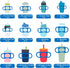 2PCS 14oz 12oz NiHome Silicone Dual-Handle Tumbler Grip Compatible with Stanley Tumblers, Accessories Handle Fit
