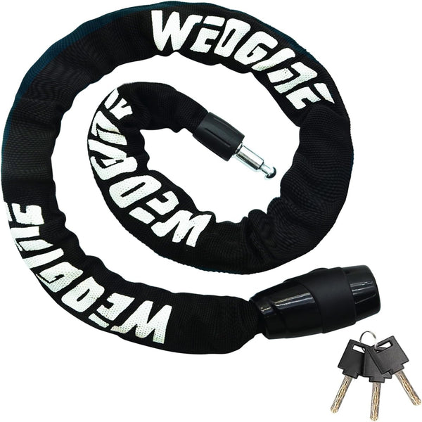 Bike Chain Lock, Heavy Duty Anti-Theft Bicycle Chain Lock, 2.72 Ft Security