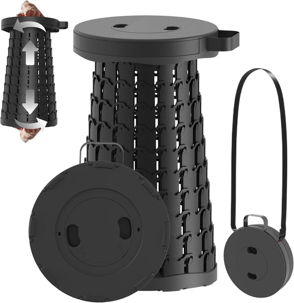 2026 Upgraded 18.1" Portable Folding Stool, Collapsible Stools, 600lbs Max Weight, Lightweight