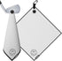 Ghost Golf Magnetic Towel (Greenside) - Premium Microfiber Towel with Magnet for Carts or Clubs - 18" x 18" (White)