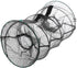 Toyvian Collapsible Spring Cage Fish Trap and Shrimp Trap Net with Black