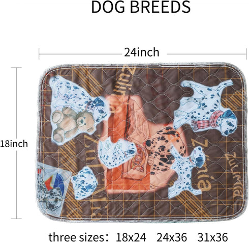 ZuLiMia 2 Pack (31*36 Inch, 2 Reusable Puppy Changing Pads, Washable Dog Diaper Pads, Non-Slip, Absorbent and Leak
