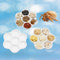 Neeenn 3 Pack Hermit Crab Food Bowl & Water Dish, Ceramic Hermit Crab