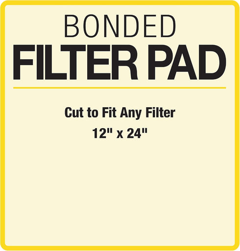 Marineland Bonded Filter Pad, Cut to Fit Any Aquarium Filter, 312 sq. in., Whites & Tans