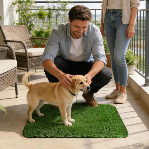 Generic Dog Grass Pad, Potty Training Mat, Artificial Grass Mat with Washable , Training Mats with Sturdy Material, Pet