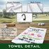 We are More Than Just Golf Friends Printed Golf Towel, Funny Flamingo Accessories for Men Women