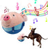 2024 New Update Cute Active Moving Pet Plush Toy - Interactive Squeaky Rolling Talking Ball Toy, Washable Pig