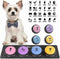 Dog Buttons for Communication, 4 Dog Talking Button Set, 30s Voice Recordable Pet Training Buzzer with Waterproof Mat