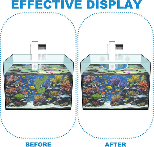 2 Pcs Aquarium Floating Plant Corral, Fence for Aquarium Accessories, Auto-Adjusts Height with Water Level