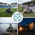 Vaelthyroewao 15.8'' Watercolor Flower Petals Portable Foldable Stadium Seat Pad Waterproof Sitting Mat Cushion