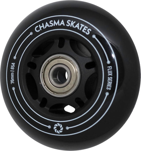 Flux 2 Pack 76mm RipStik Wheels 85A for Ripsurf Caster Board, Replacement Wheels with Bearings