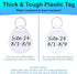 Dog Camping Gear (10pk) - Emergency Double Sided ID Tags with Key Ring - Water-Resistant Pet Tags