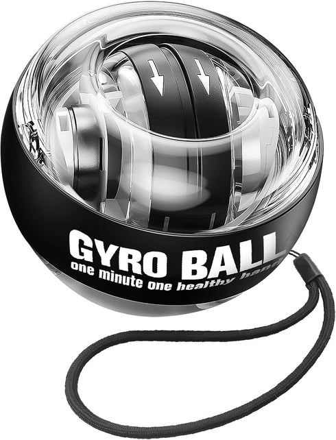 Wrist Trainer Ball Auto-Start Gyroscopic Forearm Exerciser, Strengthener for Arms, Fingers, Wrist Bones, and Muscles