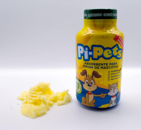 PI-Pets Pet Urine Solidifier & Deodorizer Powder, Natural Eucalyptus Scent, Eco-Friendly Urine Odor Remover, 7.76 Oz