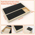 Set, Dog Nail Scratch Pad with Treat Box + Finger Dog Toothbrush & Sandpaper Solid Wood Nail Filing Board for Dogs That