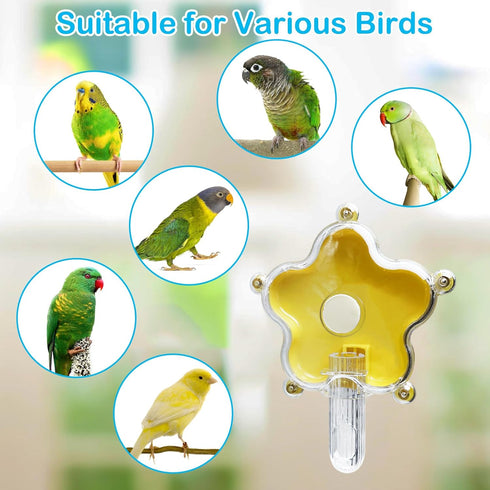 BNOSDM Bird Foraging Toys Cockatiel Foraging Wheel Parrot Cage Spinning Toys Parakeet Enrichment Puzzle Feeder Toy