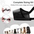 Dog Muzzles Suit - 7 PCS Adjustable Breathable Safety Muzzles for Small Medium Large Dogs, Black