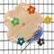 PEUTIER Wood Bird Rotating Perch Toy, Parrot Spinning Toy with Bearing Bird Ferris
