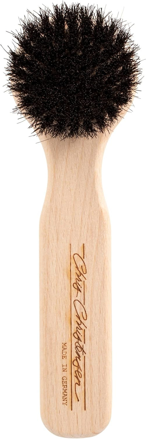 Chris Christensen Horse Hair Chalk Brush for Dogs - 100% Horse Hair, Made in Germany, Groom Like a Pro