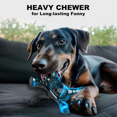 Dog Toy for Aggressive Chewers, Green Nylon Hedgehog, Durable Interactive Bacon Flavor Toy for Medium Large Dogs,