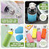 Vesici 12 Set 18 oz Clear Glass Water Bottles, Reusable Juicing Bottles with Protection Sleeve and Leak Proof Lids