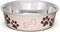 Loving Pets - Bella Bowls Dog Food Water Bowl, No Tip Stainless Steel Pet Bowl, No Skid Spill Proof, Large, Paparazzi