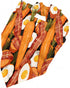 Generic Carrot Egg& Bacon Medley Pet Triangle Bandana for Dogs Cats, Polyester Pet Scarf Fashion Pet Decoration
