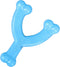 Nylabone Wishbone Puppy Chew Toy, Blue, Chicken Flavor, X-Small - For Teething Puppies Up to 15 lbs, 1 Count