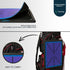 TeeTime Golf Practice Mat - Patent Pending Dual-Tone Sequin Design for Indoor/Outdoor Golf Training with Carry Clip