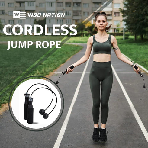 WOD Nation Ropeless Jump Rope for Men & Women, Cordless Jump Ropes for Fitness