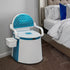 Commode 5 VINGLI Portable Toilet | Back & Handrail Design with Gallon Bucket Inner, Camping RV Toilet for Adult, Kids